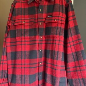 Columbia Red and Black Checkered Shirt